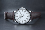  Shop Authentic Tissot T Classic Dream White Dial Brown Leather Strap Watch for Men - T033.410.16.013.01 - Luxxuri