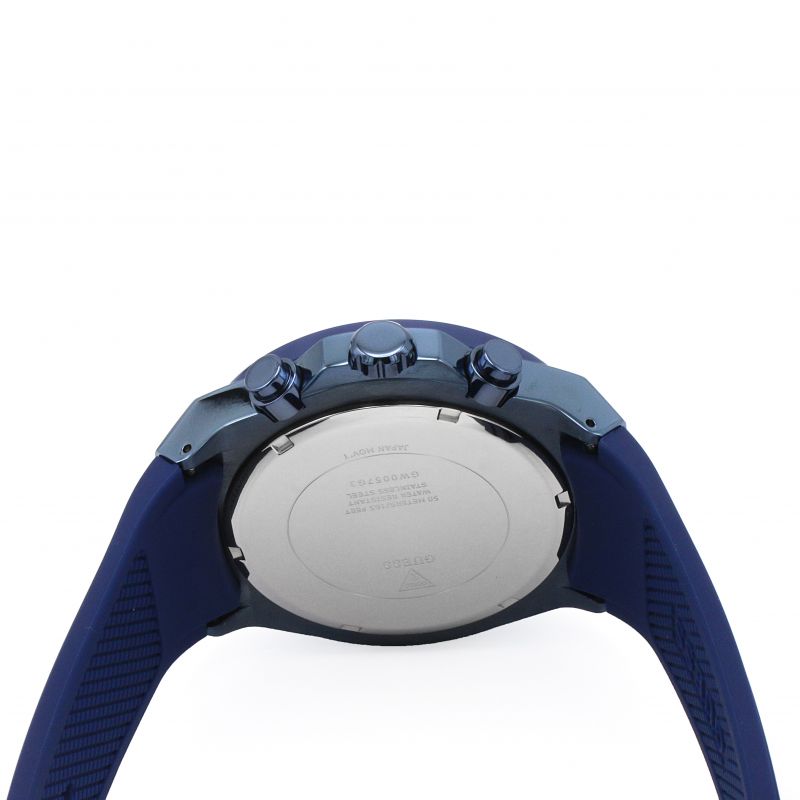  Shop Authentic Guess Poseidon Blue Dial Blue Rubber Strap Watch for Men - GW0057G3 - Luxxuri
