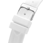  Shop Authentic Guess Sparkling Silver Dial White Rubber Strap Watch For Women - GW0032L1 - Luxxuri