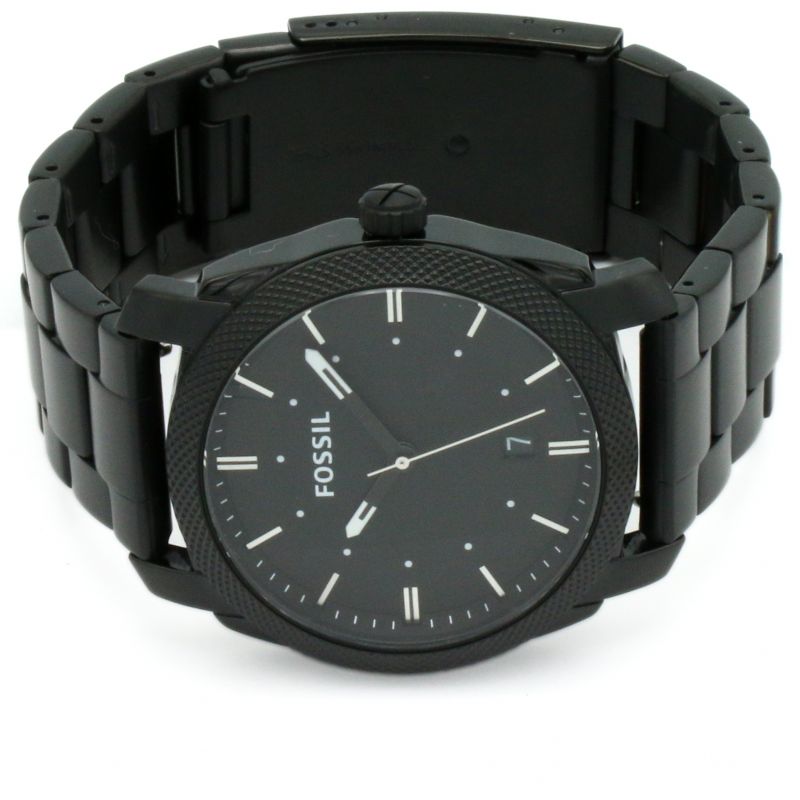  Shop Authentic Fossil Machine Black Dial Black Steel Strap Watch for Men - FS4775 - Luxxuri