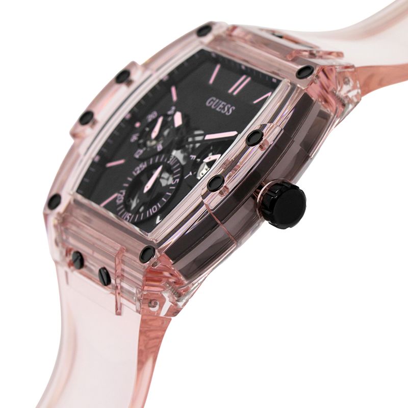  Shop Authentic Guess Sporting Black Dial Pink Rubber Strap Watch for Men - GW0032G1 - Luxxuri