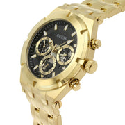  Shop Authentic Guess Continental Black Dial Gold Steel Strap Watch for Men - GW0260G2 - Luxxuri