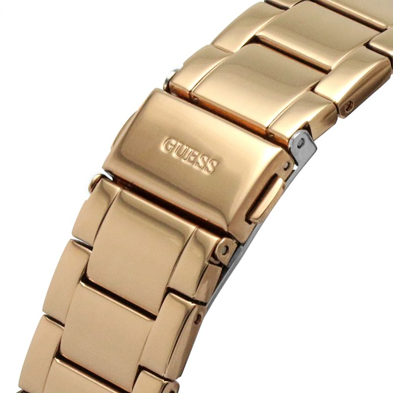 Shop Authentic Guess Moonlight Multi Function Diamonds White Dial Rose Gold Steel Strap Watch for Women - GW0320L3 - Luxxuri