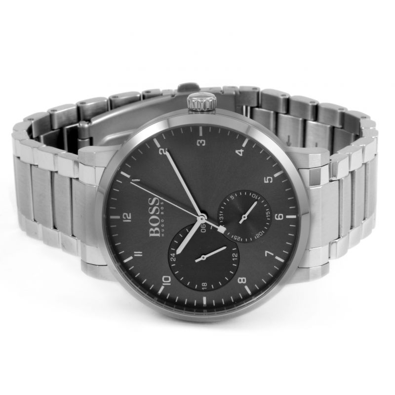 Shop Authentic Hugo Boss Oxygen Grey Dial Silver Steel Strap Watch for Men - 1513596 - Luxxuri