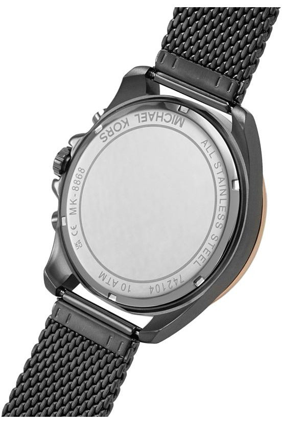  Shop Authentic Michael Kors Brecken Chronograph Grey Dial Silver Mesh Strap Watch For Men - MK8868 - Luxxuri