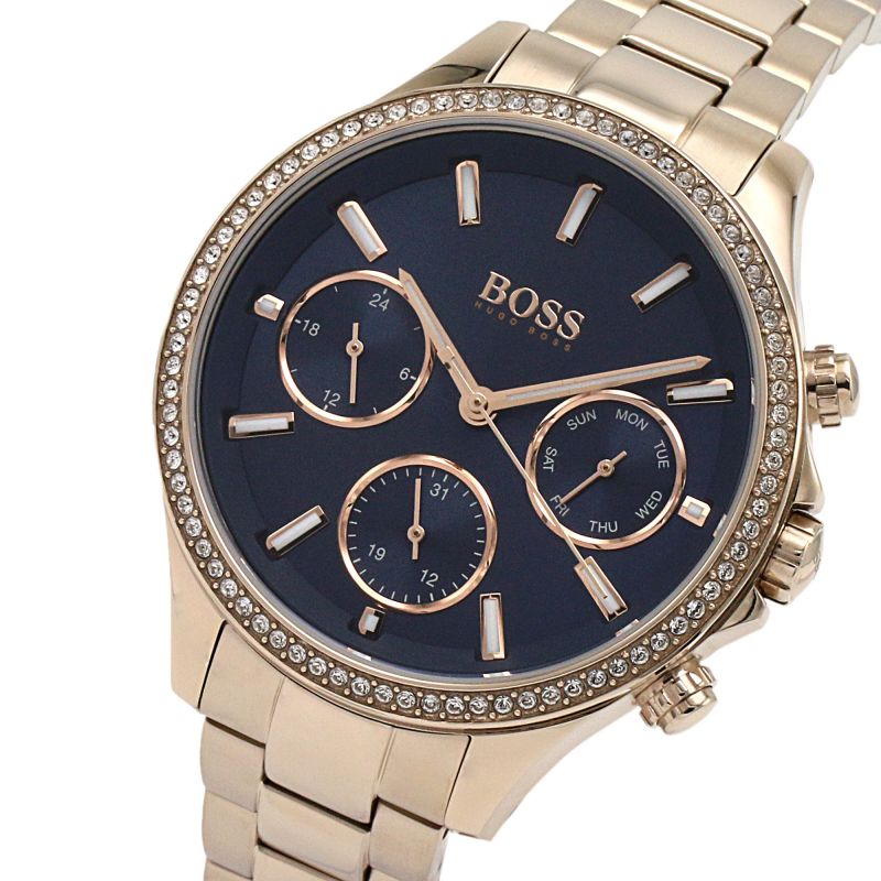  Shop Authentic Hugo Boss Hera Blue Dial Gold Steel Strap Watch for Women - 1502566 - Luxxuri