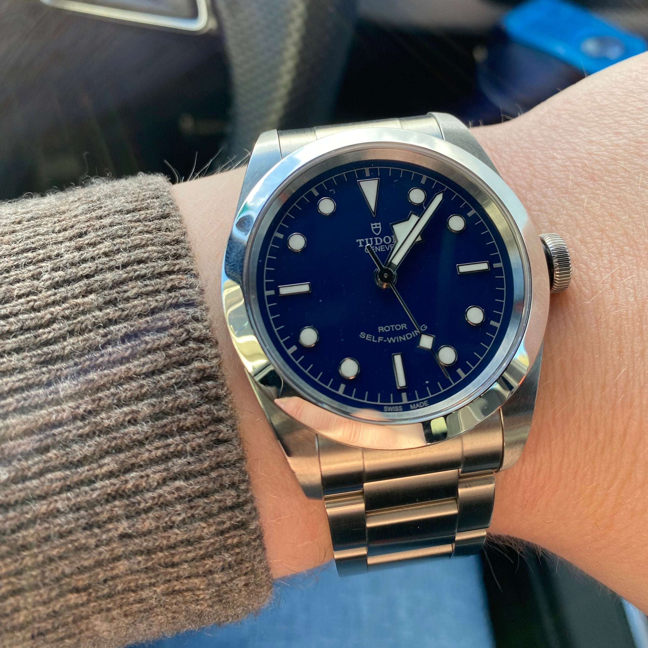  Shop Authentic Tudor Black Bay Automatic Blue Dial Silver Steel Strap Watch for Men - M79540-0004 - Luxxuri