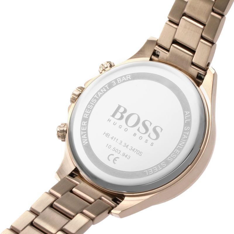  Shop Authentic Hugo Boss Hera Blue Dial Gold Steel Strap Watch for Women - 1502566 - Luxxuri