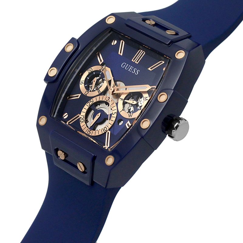  Shop Authentic Guess Phoenix Multifunction Blue Dial Blue Rubber Strap Watch for Men - GW0203G7 - Luxxuri