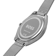  Shop Authentic Hugo Boss Legacy Grey Dial Silver Mesh Bracelet Watch for Men - 1513673 - Luxxuri