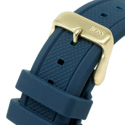  Shop Authentic Hugo Boss Globetrotter Blue Dial Blue Silicone Strap Watch for Men - 1513822 - Luxxuri
