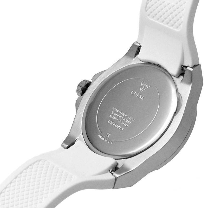  Shop Authentic Guess Venus Diamonds White Dial White Rubber Strap Watch for Women - GW0118L3 - Luxxuri