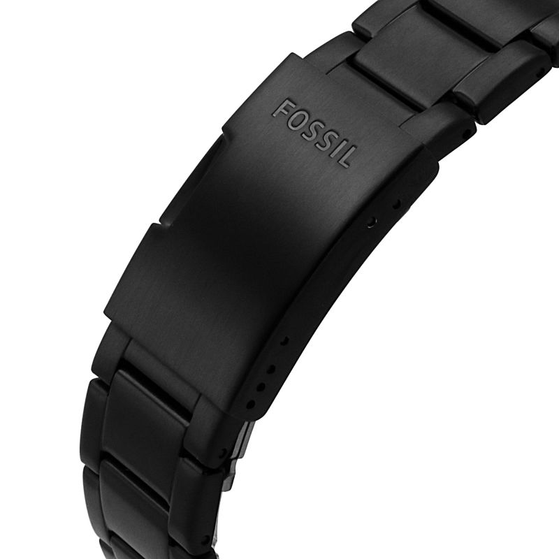  Shop Authentic Fossil Bronson Chronograph Black Dial Black Steel Strap Watch for Men - FS5712 - Luxxuri