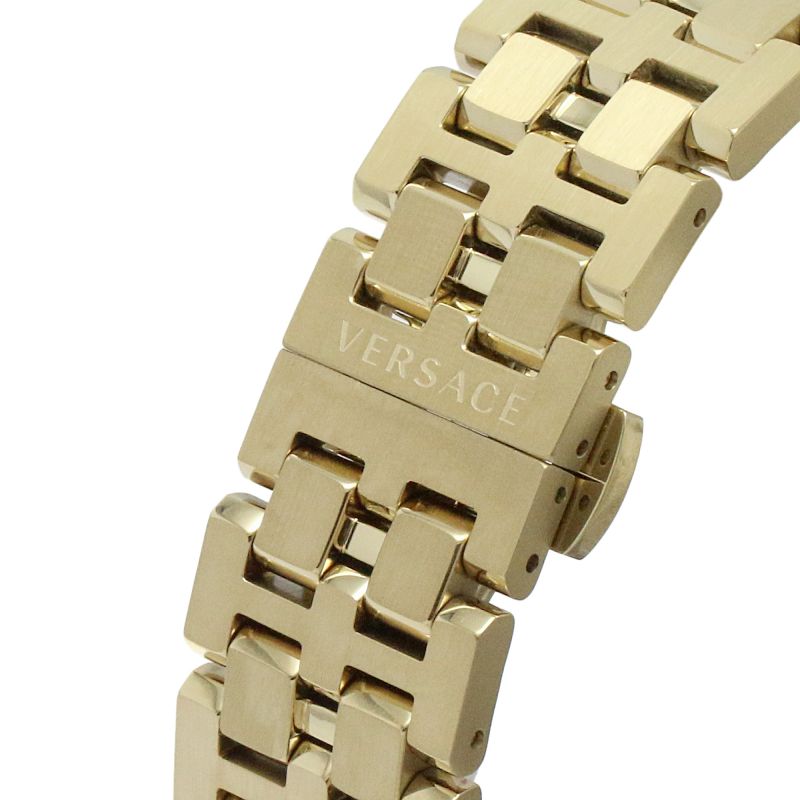  Shop Authentic Versace Greca Sport Quartz Black Dial Gold Steel Strap Watch for Men - VEZ300721 - Luxxuri