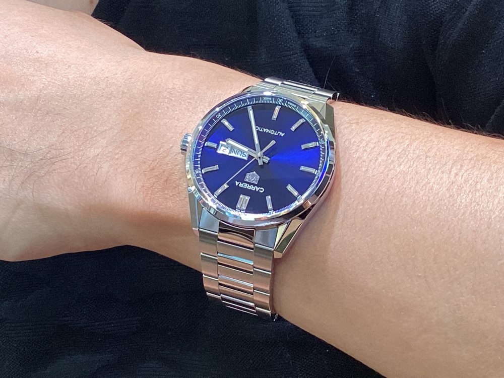  Shop Authentic Tag Heuer Carrera Day Date Blue Dial Silver Steel Strap Watch for Women - WBN2012.BA0640 - Luxxuri