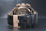  Shop Authentic Diesel BAMF Chronograph Black Dial Black Leather Strap Watch For Men - DZ7346 - Luxxuri