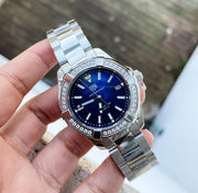  Shop Authentic Tag Heuer Aquaracer Quartz Diamonds Blue Dial Silver Steel Strap Watch for Women - WAY131N.BA0748 - Luxxuri