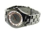  Shop Authentic Marc Jacobs Henry Skeleton Black Dial Black Steel Strap Watch for Women - MBM3254 - Luxxuri