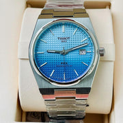  Shop Authentic Tissot PRX Powermatic 80 Gradient Blue Dial Silver Steel Strap Watch for Men - T137.407.11.351.01 - Luxxuri