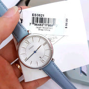  Shop Authentic Fossil Jacqueline White Dial Light Blue Leather Strap Watch for Women - ES3821 - Luxxuri