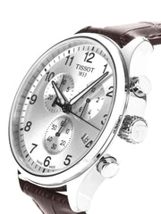  Shop Authentic Tissot T Sport Chrono XL Classic Silver Dial Brown Leather Strap Watch For Men - T116.617.16.037.00 - Luxxuri