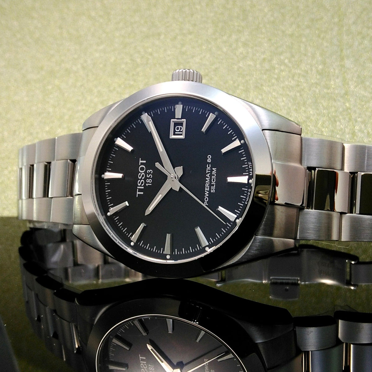  Shop Authentic Tissot Gentleman Powermatic 80 Silicium Black Dial Silver Steel Strap Watch For Men - T127.407.11.051.00 - Luxxuri