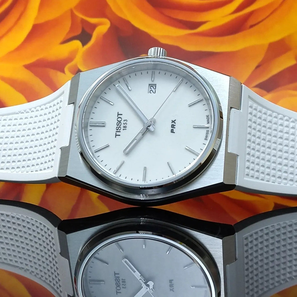  Shop Authentic Tissot PRX 40 White Dial White Rubber Strap Watch For Men -  T137.410.17.011.00 - Luxxuri