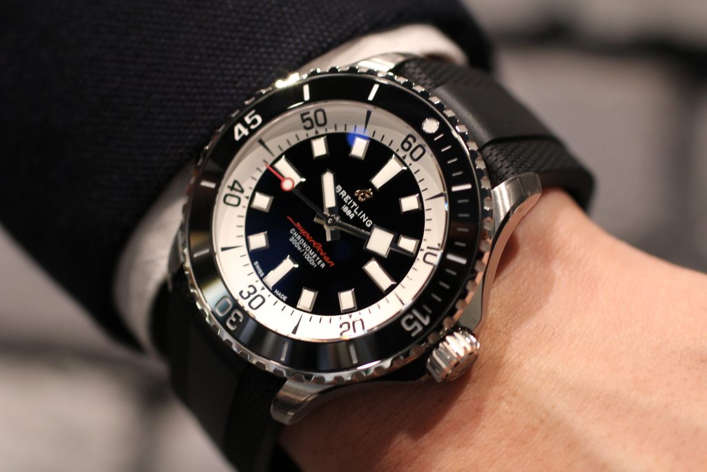  Shop Authentic Breitling Superocean Automatic 46 Black Dial Black Rubber Strap Watch for Men - A17378211B1S1 - Luxxuri