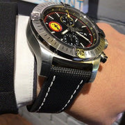  Shop Authentic Breitling Avenger Chronograph 45mm Swiss Air Force Team Black Dial Black Nylon Strap Watch for Men - A133171A1B1X1 - Luxxuri