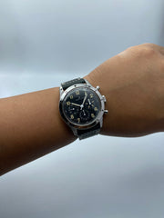  Shop Authentic Breitling Avi Ref. 765 1953 Re-Edition Black Dial Black Leather Strap Watch for Men - AB0920131B1X1 - Luxxuri