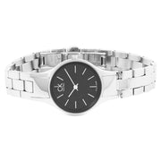  Shop Authentic Calvin Klein Simplicity Black Dial Silver Steel Strap Watch for Women - K4323130 - Luxxuri