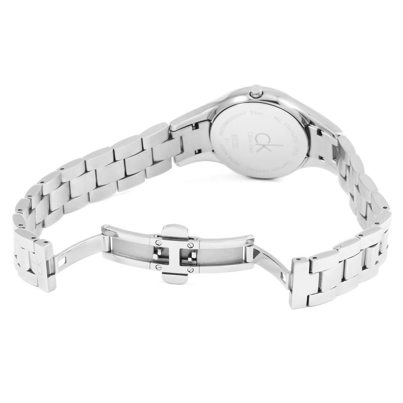  Shop Authentic Calvin Klein Simplicity Black Dial Silver Steel Strap Watch for Women - K4323130 - Luxxuri