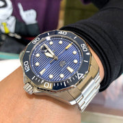  Shop Authentic Tag Heuer Aquaracer Professional 300 Automatic Blue Dial Silver Steel Strap Watch for Men - WBP201B.BA0632 - Luxxuri
