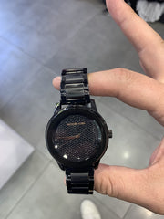  Shop Authentic Michael Kors Kinley Silver Dial Black Steel Strap Watch for Women - MK5999 - Luxxuri