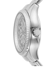  Shop Authentic Fossil Rye Automatic Skeleton Silver Dial Silver Steel Strap Watch for Women - BQ3753 - Luxxuri