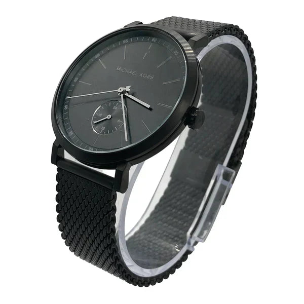  Shop Authentic Michael Kors Irving Quartz Black Dial Black Mesh Bracelet Watch For Men - MK8742 - Luxxuri