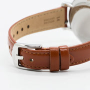  Shop Authentic Fossil Jacqueline White Dial Brown Leather Strap Watch for Women - ES3842 - Luxxuri