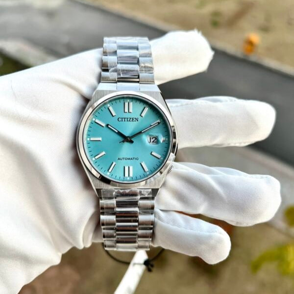  Shop Authentic Citizen Tsuyosa Automatic Turquoise Dial Silver Steel Strap Watch For Men - NJ0151-88M - Luxxuri