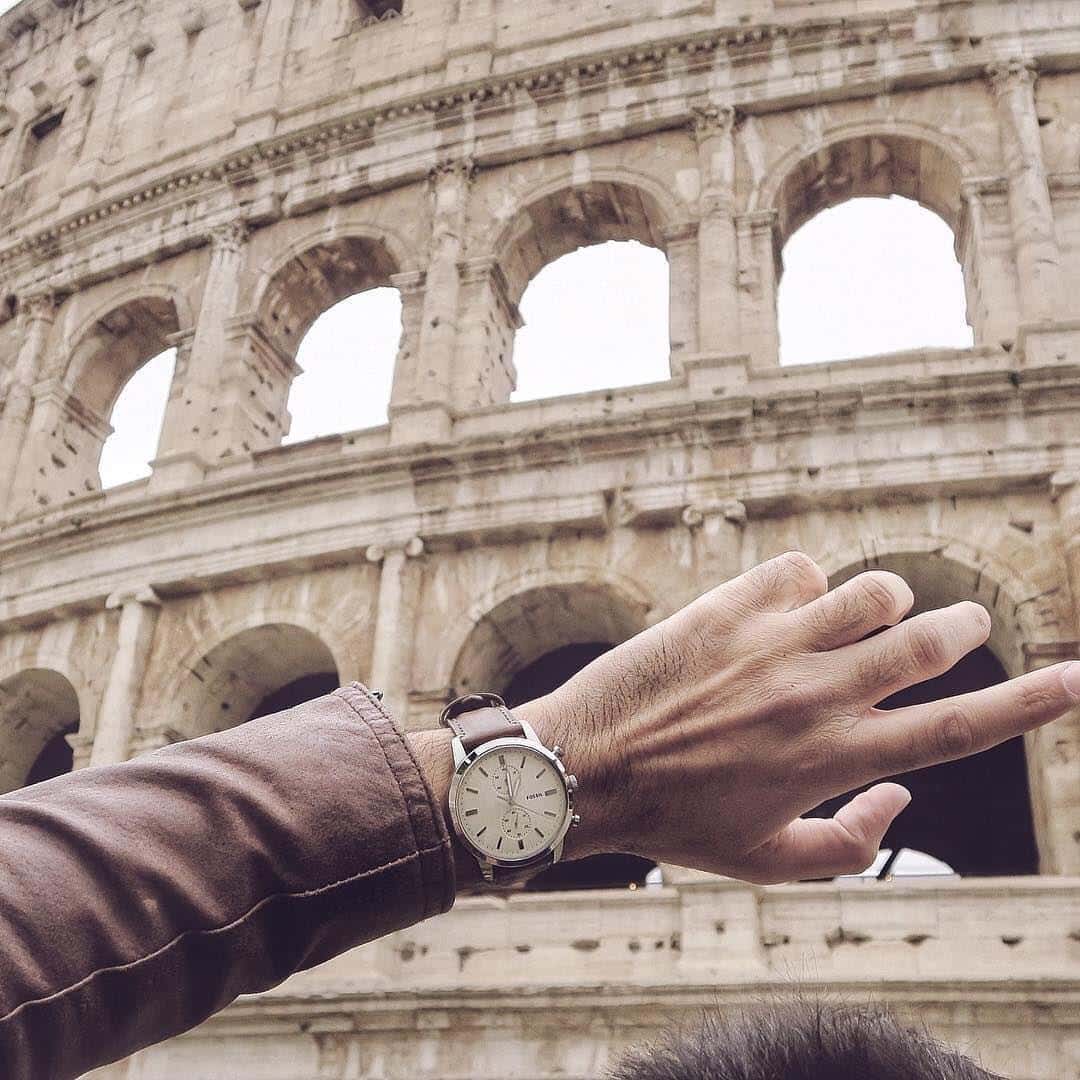  Shop Authentic Fossil Townsman Chronograph White Dial Brown Leather Strap Watch for Men - FS5350 - Luxxuri