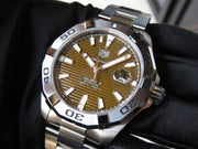  Shop Authentic Tag Heuer Aquaracer Sunray Brown Dial Watch for Men - WAY2018.BA0927 - Luxxuri