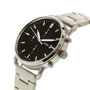  Shop Authentic Fossil The Commuter Black Dial Silver Steel Strap Watch for Men - FS5399 - Luxxuri