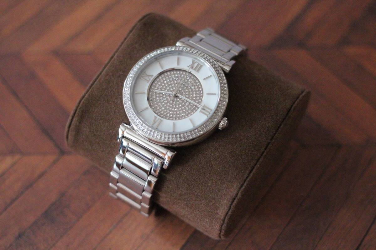  Shop Authentic Michael Kors Catlin Silver Dial Silver Steel Strap Watch for Women - MK3355 - Luxxuri