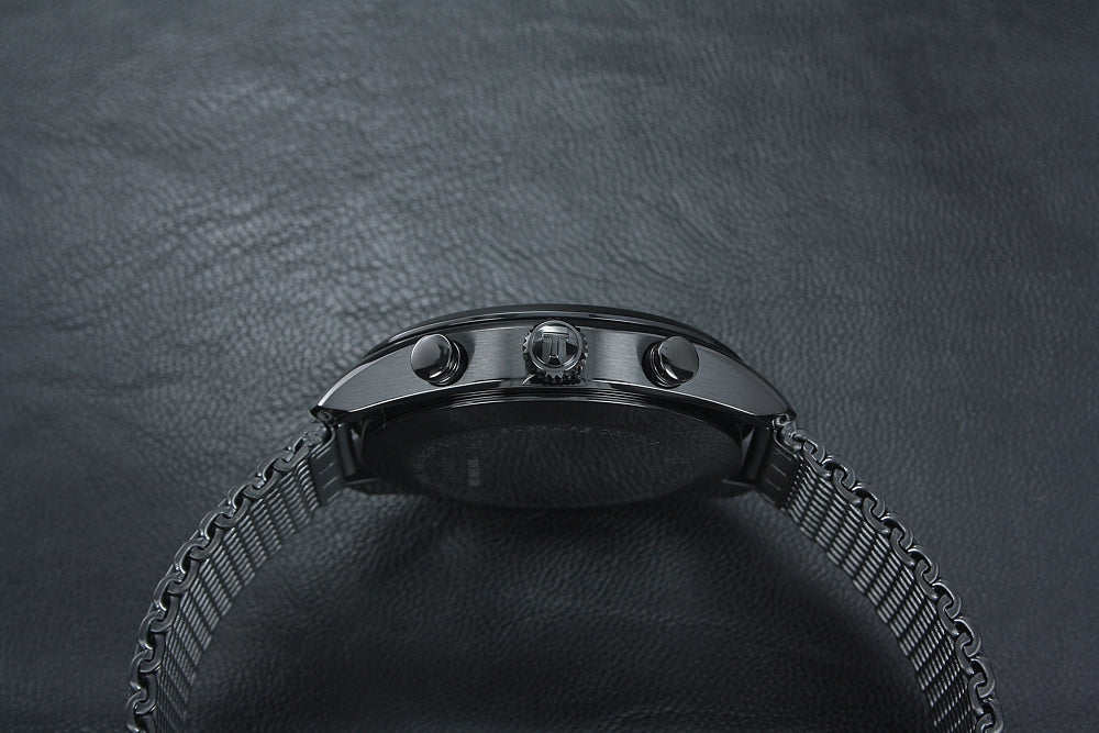  Shop Authentic Tissot T Classic PR 100 Chronograph Black Dial Black Mesh Bracelet Watch For Men - T101.417.33.051.00 - Luxxuri