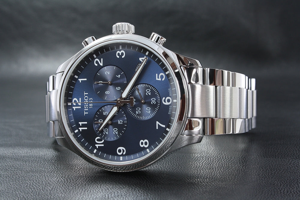  Shop Authentic Tissot T Sport Chrono XL Classic Blue Dial Silver Steel Strap Watch For Men - T116.617.11.047.01 - Luxxuri