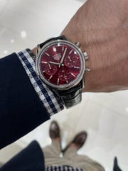  Shop Authentic Tag Heuer Carrera Automatic Chronograph Red Dial Black Leather Strap Watch for Men - CBK221G.FC6479 - Luxxuri