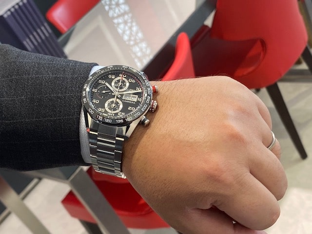  Shop Authentic Tag Heuer Carrera Chronograph Black Dial Silver Steel Strap Watch for Men - CBN2A1AA.BA0643 - Luxxuri