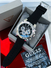  Shop Authentic Guess Trophy Multifunction Black Dial Black Rubber Strap Watch for Men - GW0333G1 - Luxxuri