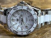  Shop Authentic Tag Heuer Aquaracer White Dial Watch for Women - WAY131B.BA0914 - Luxxuri