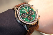  Shop Authentic Breitling Top Time B01 Ford Mustang Green Dial Brown Leather Strap Watch for Men - AB01762A1L1X1 - Luxxuri