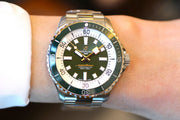  Shop Authentic Breitling Superocean Automatic 44mm Navy Green Dial Green Rubber Strap Watch for Men - A17376A31L1A1 - Luxxuri